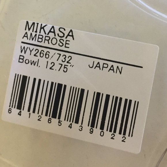 MIKASA Ambrose Bowl 12.75" NIB Leaf Design Party - Picture 3 of 13